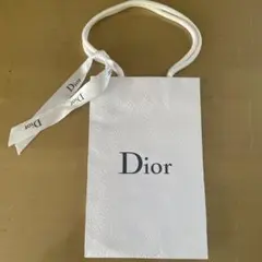 【 Dior ショップ袋 ／ ホワイト 】