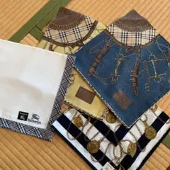 バーバリーハンカチ４枚　新品
