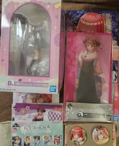 五等分の花嫁 一番くじ 中野ニ乃 フィギュア アクリルスタンド + 下位賞セット