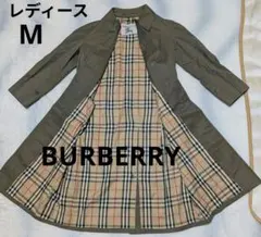 BURBERRY　バーバリー　コート オリーブグリーン（玉虫色）レデース　M