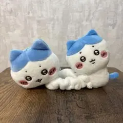 ちいかわ　寝そべりマスコット　ぬいぐるみシュシュ　ハチワレ