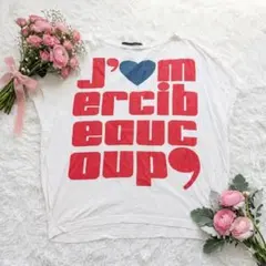 み*ょ様 メルシーボークー　mercibeaucoupロゴプリントカットソー 1のサムネイル