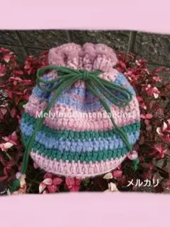 ショルダー ポシェット サコッシュ クロシェミニバッグ かぎ編み 黄緑 