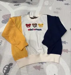 mikiHOUSE クマ刺繍 トレーナー　⭐︎新品タグ付き‼︎120