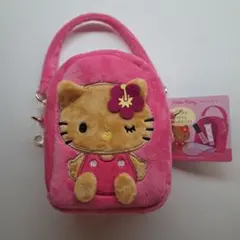 ボアミニポーチ キティ日焼け