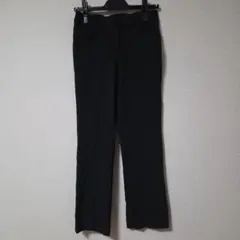 レディース ストレッチ ストレートパンツ 黒 ブラック　Sサイズ