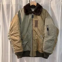 【MOUSSY 】ボア襟 MA-1ジャケット カーキ