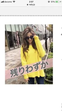 Rady♥︎ 大人の休日 ニット トップス 人気カラー