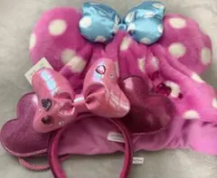 【新品タグ付き】ディズニー ミニー パルパルーザ カチューシャ　ファンキャップ