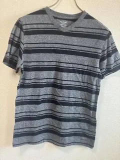 Faded Glory ストライプ Vネック Tシャツ S/CHのサムネイル