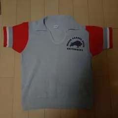 希少70s80s●チャンピオン●スキッパー●半袖スウェット●バータグヴィンテージ