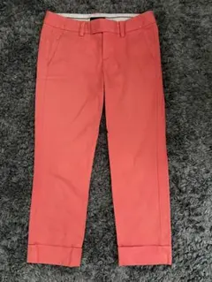 INED オレンジ スリムフィットパンツ