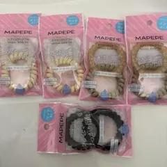 MAPEPE　スプリング　ヘアゴム 10個