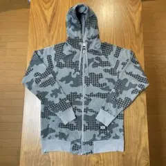 STUSSY ステューシー カモフラ柄 ジップアップパーカー M