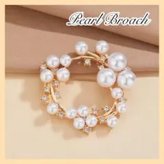 パールブローチ ゴールド パール ブローチ 卒園式 卒業式 入園式 入学 159