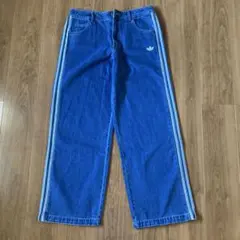 [新品未使用] アディカラー デニム スリーストライプス トラックパンツ