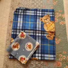 クマ柄の綿生地セット