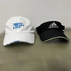 adidas ゴルフ　キャップ　サンバイザー　レディース