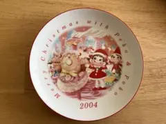 후지야 페코 짱 2004년 크리스마스 플레이트 접시