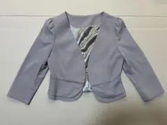 【結婚式などに】サテン仕上げ ショートジャケット サイズ38