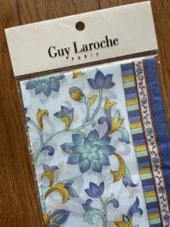 Guy Laroche ハンカチ ブルー 花柄【新品】のサムネイル