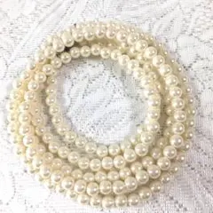 ロングパールネックレス