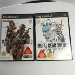 PS2 メタルギアソリッド2・3 2本セット MGS KONAMI