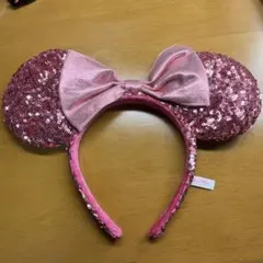 ミニーマウス風スパンコールカチューシャ