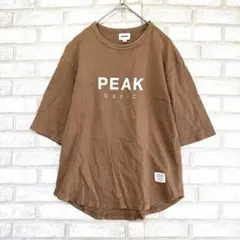 GENERATOR ジェネレーター　プリントTシャツ 茶色　XL 五分袖