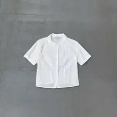 Agnes b. paris レース　丸襟　半袖　シャツ　ブラウス　レディースのサムネイル