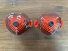 美品 LE CREUSET ルクルーゼ ル・クルーゼ 両手鍋 ハート 赤 2L - メルカリ