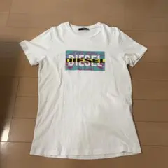 DIESEL 半袖Tシャツ ホワイト ロゴプリント