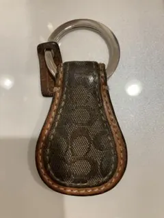 コーチ キーホルダー・キーリング ブラウン系