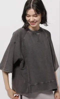 ニコアンド ミニ裏毛 7分袖プルオーバー サイズ