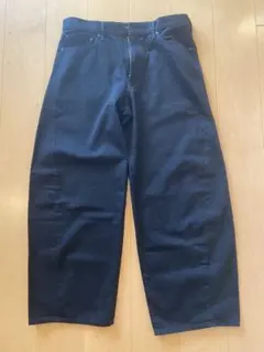 GU バギージーンズ ブラック 34