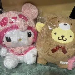 ハローキティとポムポムプリン ぬいぐるみセット - メルカリ