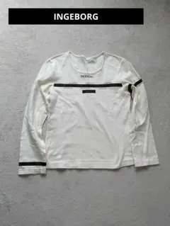INGEBORG ロゴ入り長袖Tシャツ
