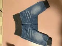 BREEZE デニム風リブ付きパンツ 80