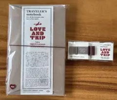 トラベラーズノート レギュラーサイズ&ペンホルダー LOVEANDTRIP 赤