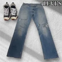 LEVI’S リーバイス デニム W31 S相当 ダメージデニム ライトブルーのサムネイル