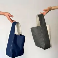 RED CHOP WORKS ワイドハンドトートBAG Small ネイビーのサムネイル