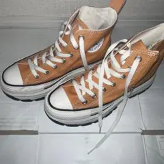 CONVERSE ALL STAR オレンジ ハイカット スニーカー 厚底