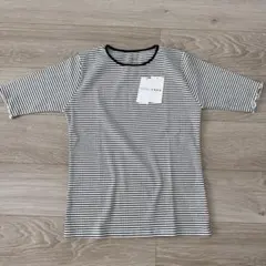 新品coen ボーダー リブ 半袖 Tシャツのサムネイル