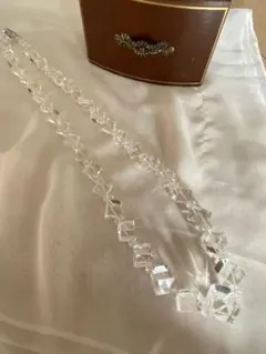 本水晶ロングネックレス