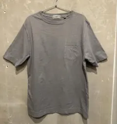 グレー 半袖 Tシャツ ポケット付き