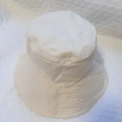 ベージュ×イエロー レディースバケットハット UVカット 無地 リバーシブル