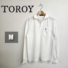 【美品】TOROY ポロシャツ オフホワイト 春服 メンズ Mのサムネイル