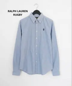 RALPH RUGBY ラルフローレンラグビー スカル刺繍 BDシャツ 水色 8のサムネイル