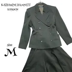 【キャサリンハムネット】（M）ダブル ジャケット スカート 上下 セットアップ