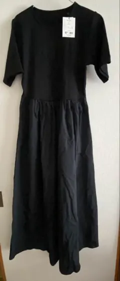 アンティカ　ドッキングワンピース　ブラック